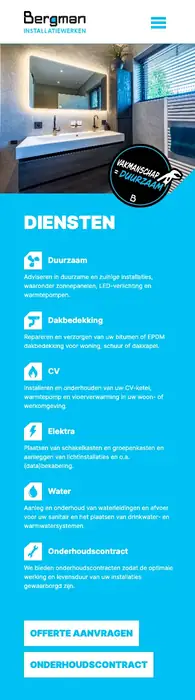 Mobiele weergave van Bergman Installatiewerken