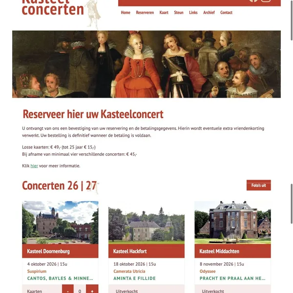 Desktopweergave van Kasteelconcerten